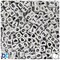 BeadTin White Opaque 6mm Cube Plastic Alpha Beads - Black Number Mix (200pcs)